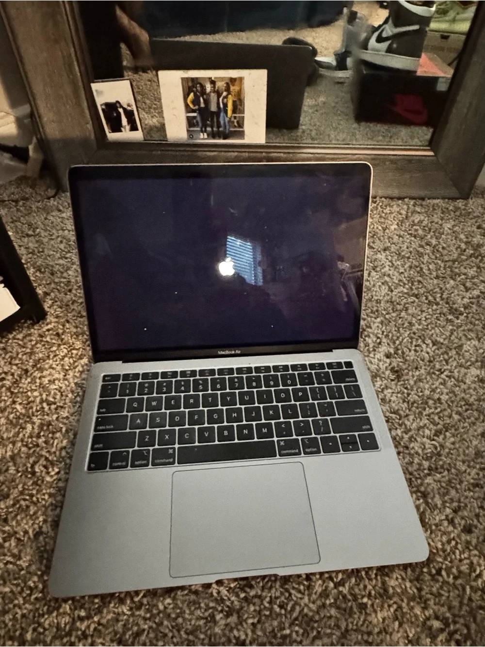 Apple Space Gray MacBook Pro Top-View Laptop